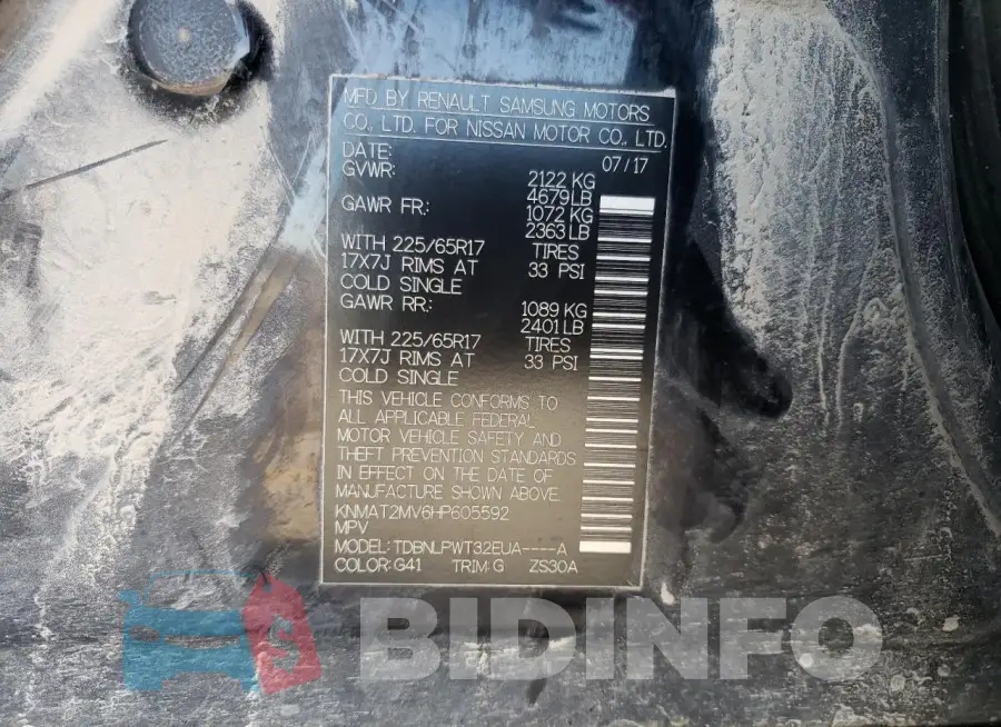 KNMAT2MV6HP605592 Photo# 13