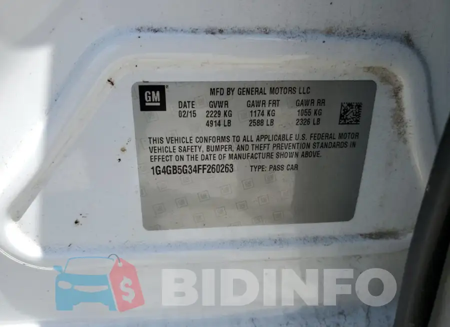 1G4GB5G34FF260263 Photo# 12