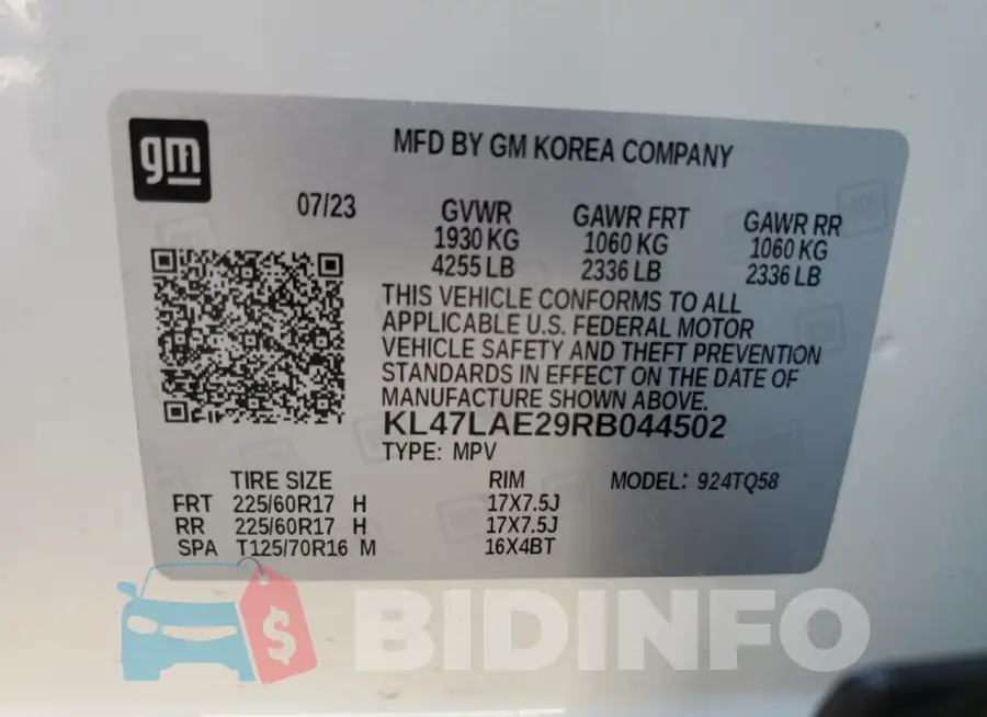 KL47LAE29RB044502 Photo# 13