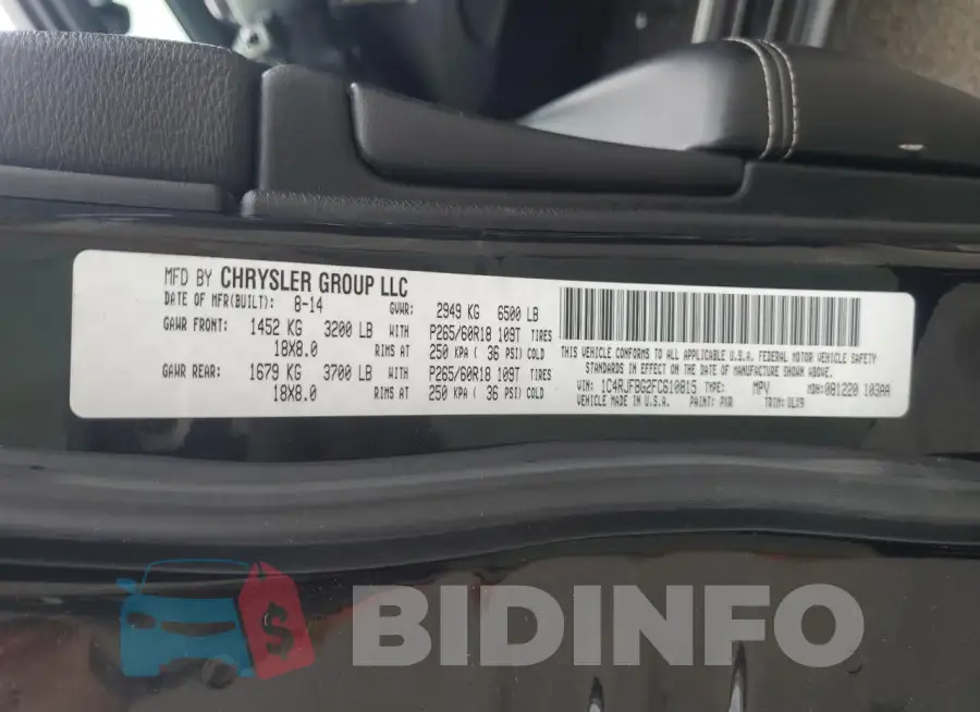 1C4RJFBG2FC610815 Photo# 13