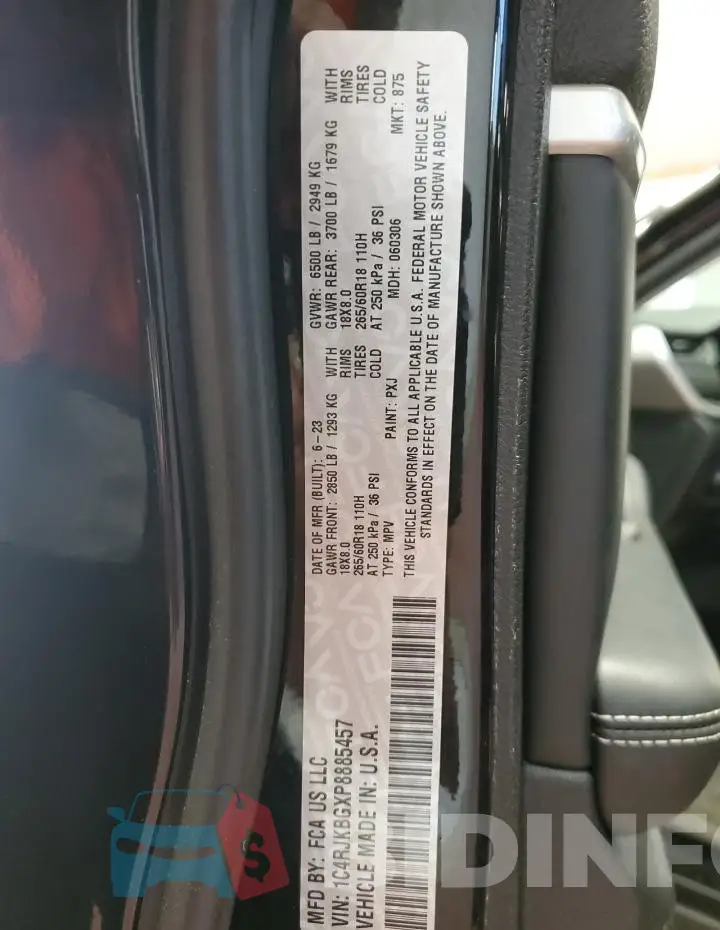 1C4RJKBGXP8885457 Photo# 13