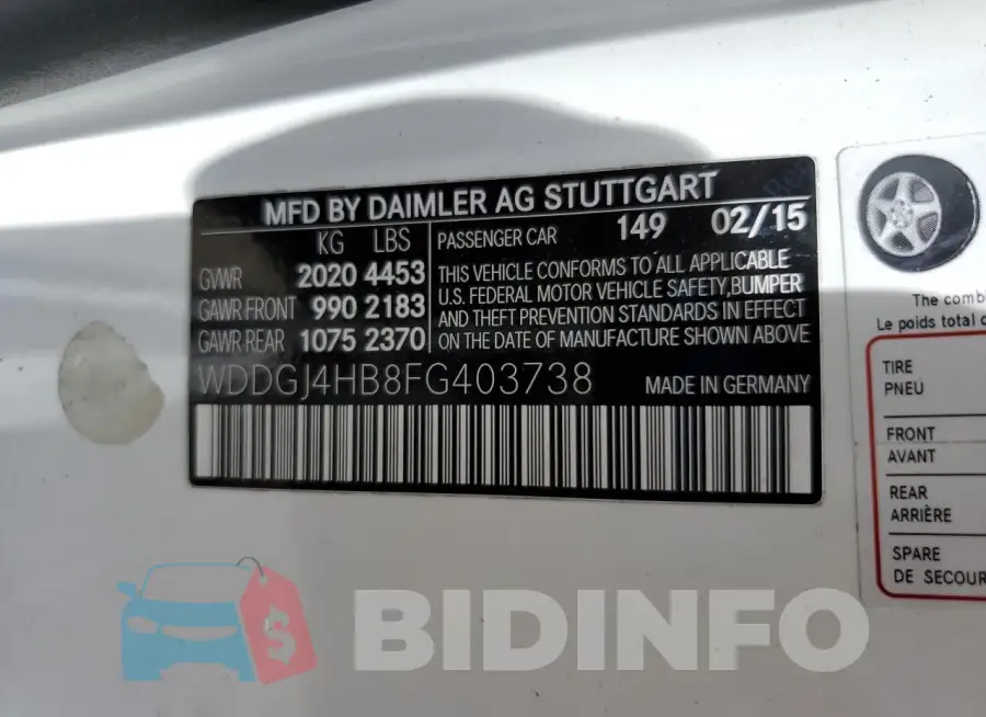 WDDGJ4HB8FG403738 Photo# 13