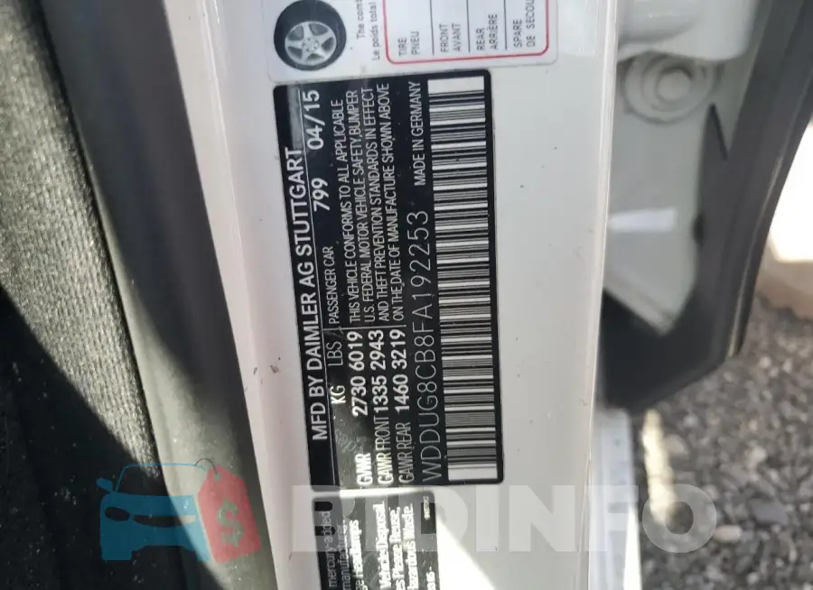 WDDUG8CB8FA192253 Photo# 12