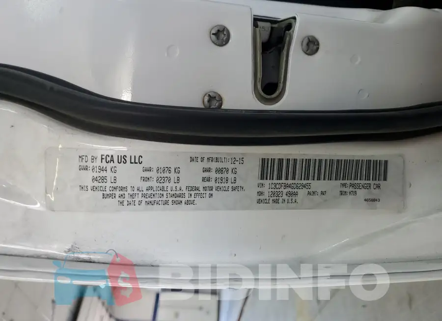 1C3CDFBA4GD629455 Photo# 13