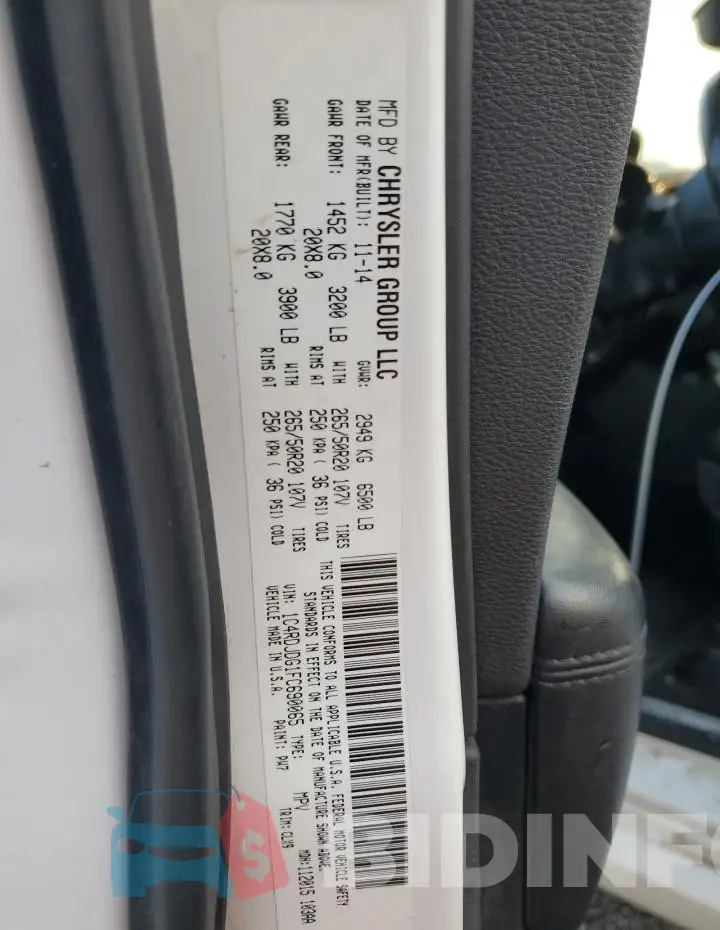 1C4RDJDG1FC690065 Photo# 14
