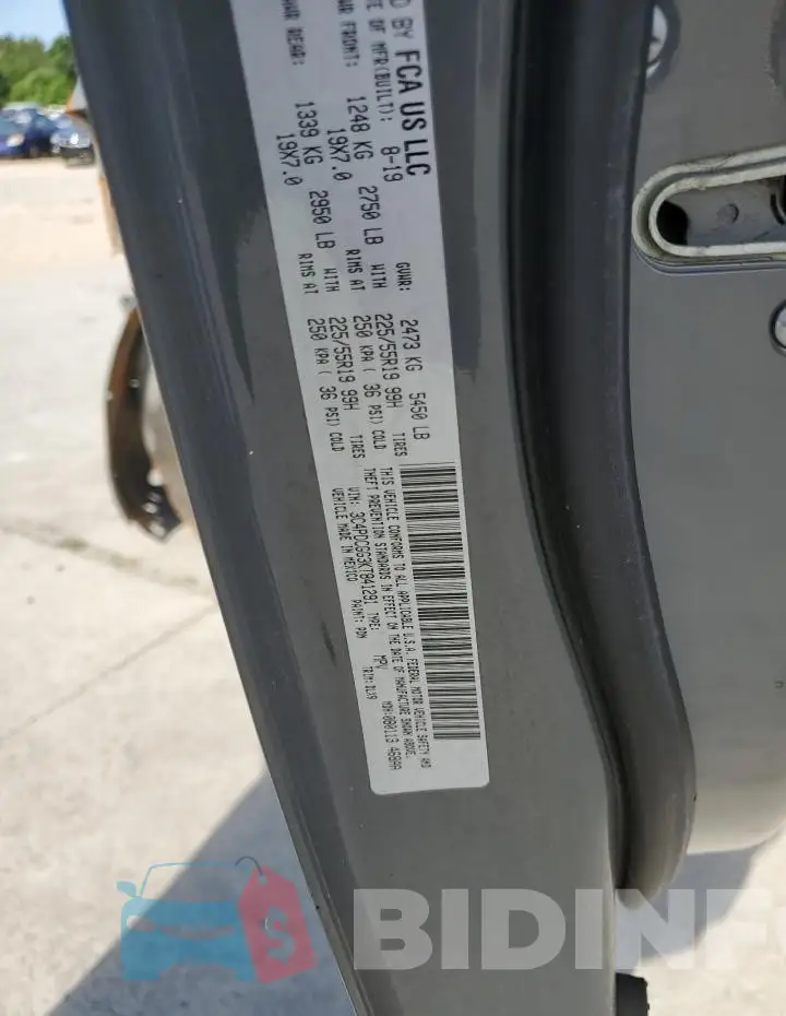 3C4PDCGG3KT841291 Photo# 13