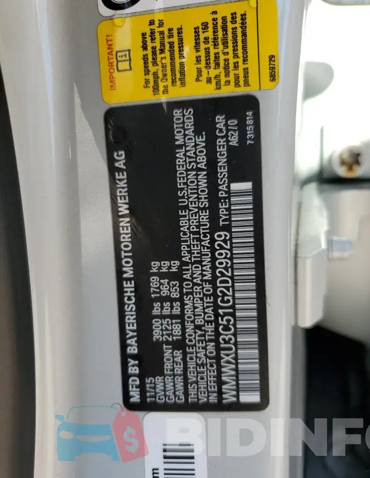 WMWXU3C51G2D29929 Photo# 13