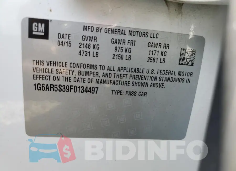 1G6AR5S39F0134497 Photo# 12