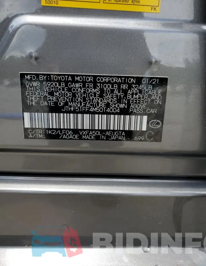 JTHF51FF4M5014004 Photo# 13