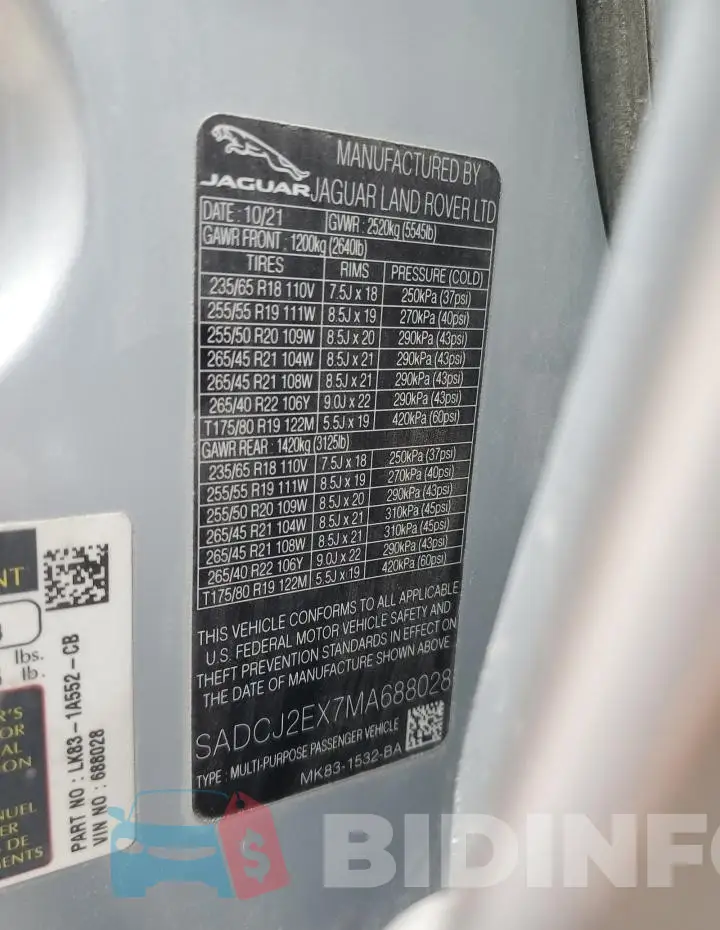 SADCJ2EX7MA688028 Photo# 12