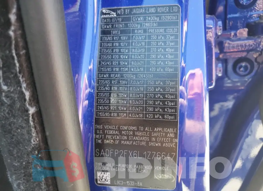 SADFP2FX6L1Z76647 Photo# 12