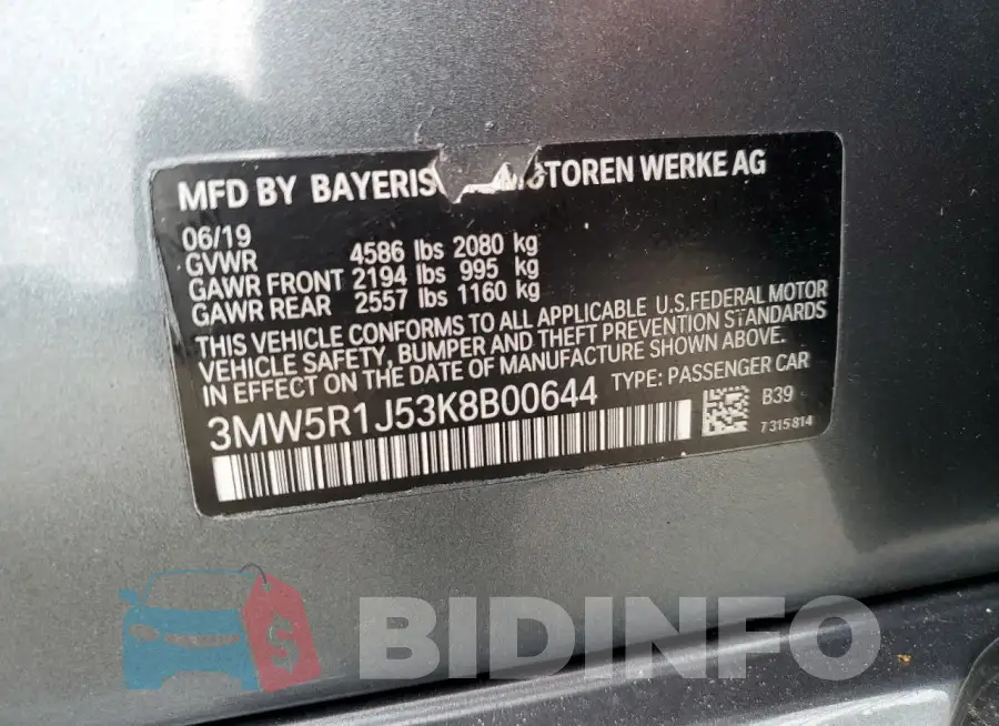 3MW5R1J53K8B00644 Photo# 12