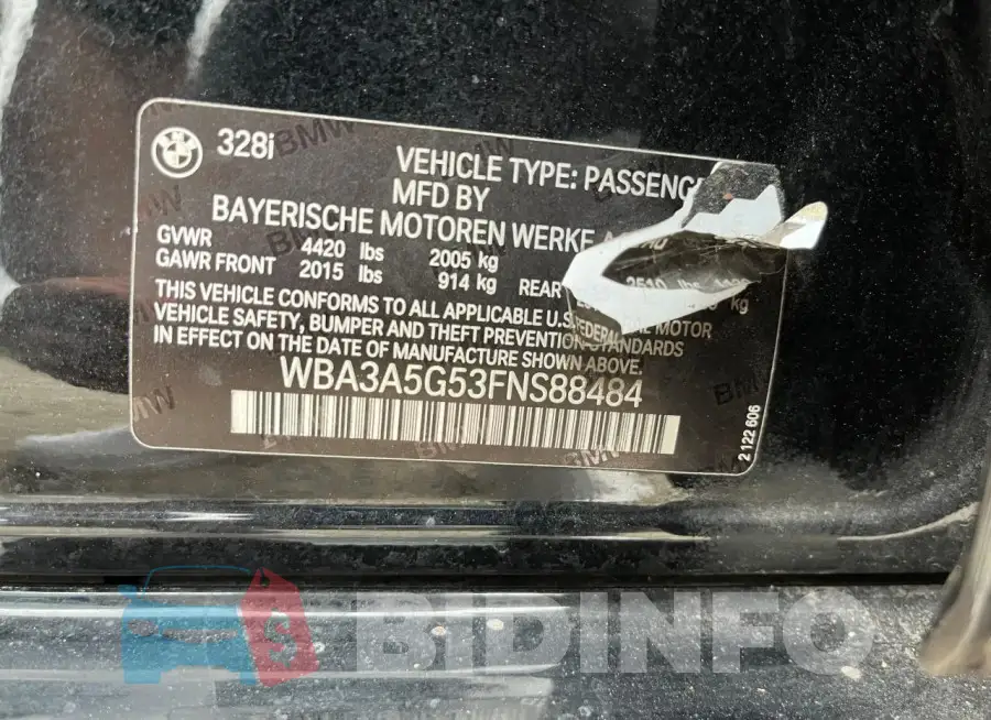 WBA3A5G53FNS88484 Photo# 10