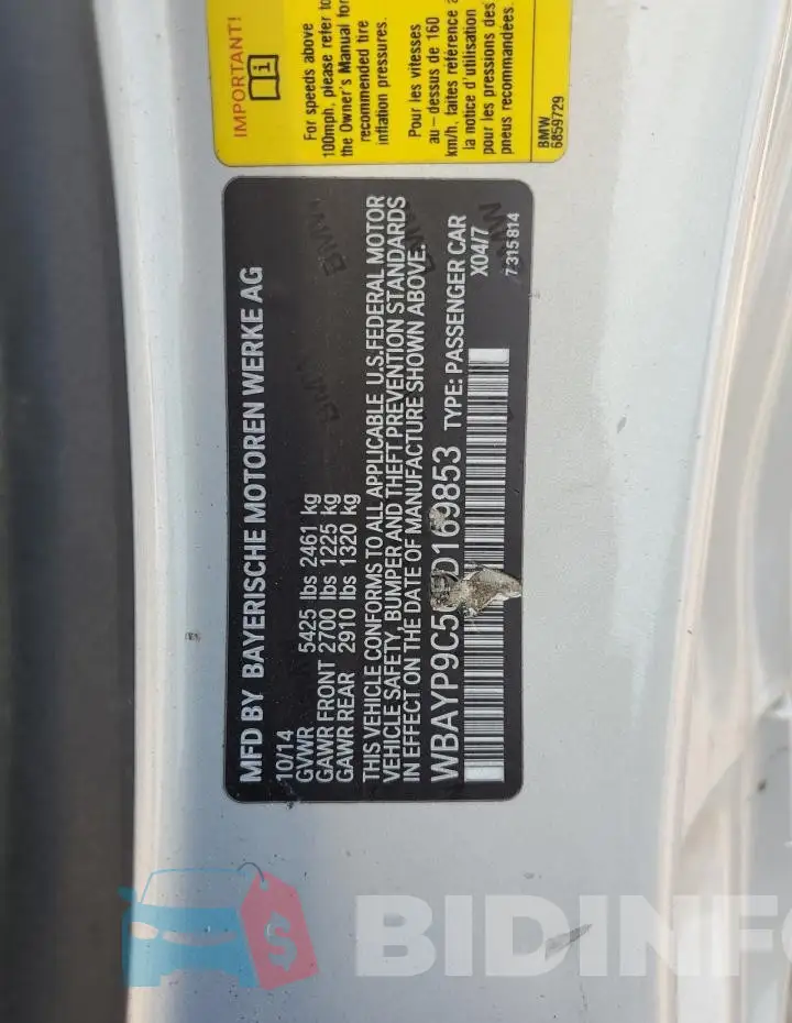 WBAYP9C56FD169853 Photo# 12