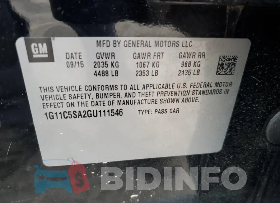 1G11C5SA2GU111546 Photo# 13