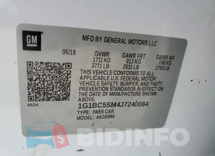 1G1BC5SM4J7240084 Photo# 12