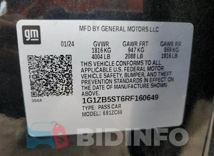 1G1ZB5ST6RF160649 Photo# 13