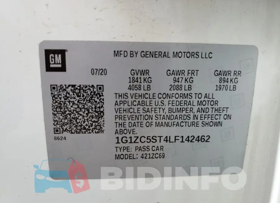 1G1ZC5ST4LF142462 Photo# 12
