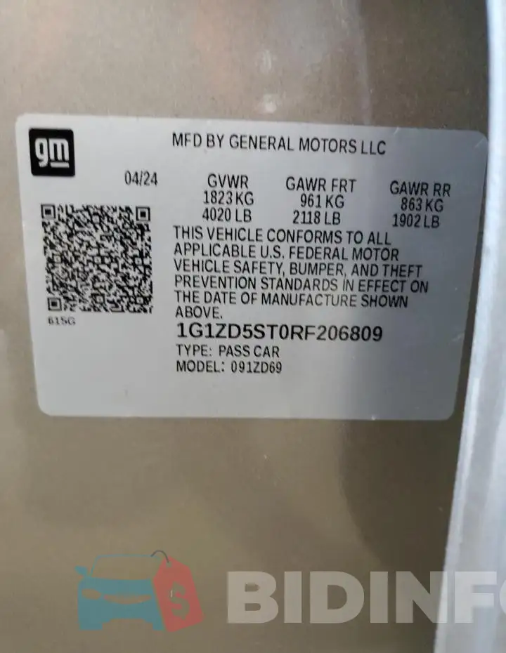 1G1ZD5ST0RF206809 Photo# 12