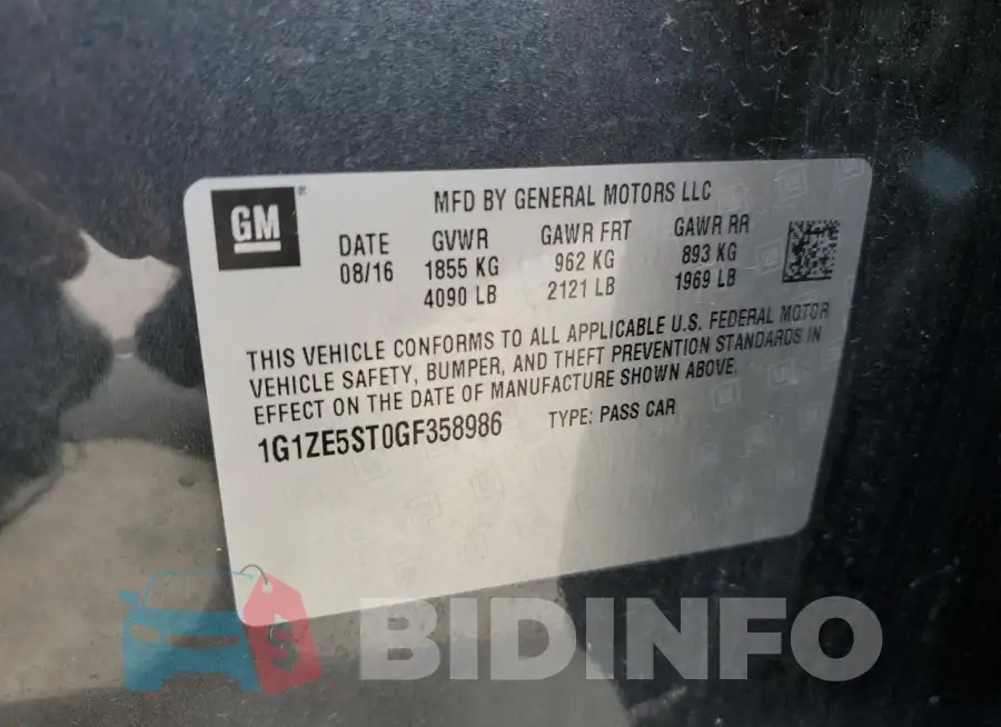 1G1ZE5ST0GF358986 Photo# 12