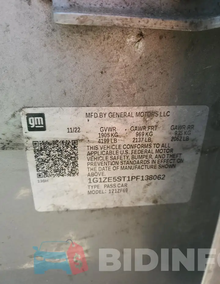 1G1ZE5ST1PF138062 Photo# 12