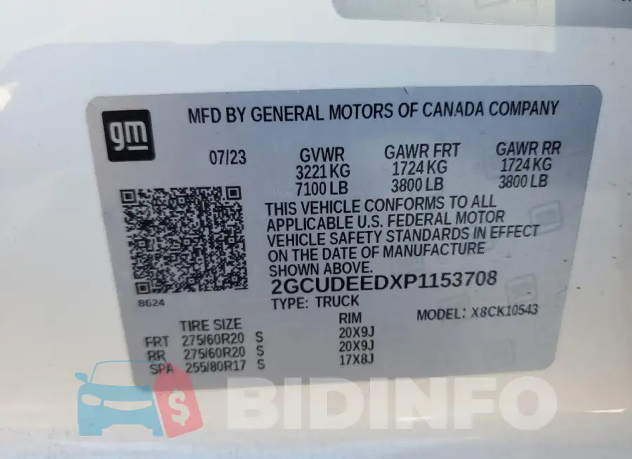 2GCUDEEDXP1153708 Photo# 12