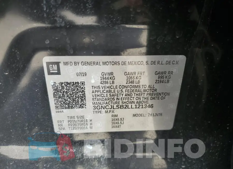 3GNCJLSB2LL121346 Photo# 13
