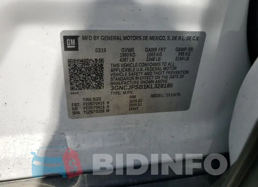 3GNCJPSB1KL328185 Photo# 13