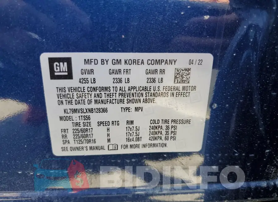 KL79MVSLXNB128366 Photo# 12