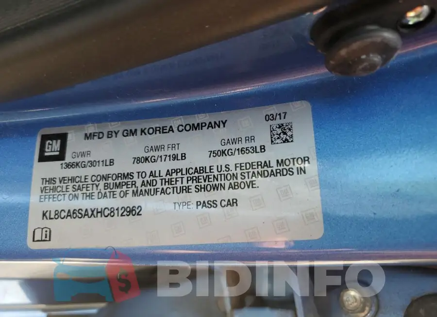 KL8CA6SAXHC812962 Photo# 12