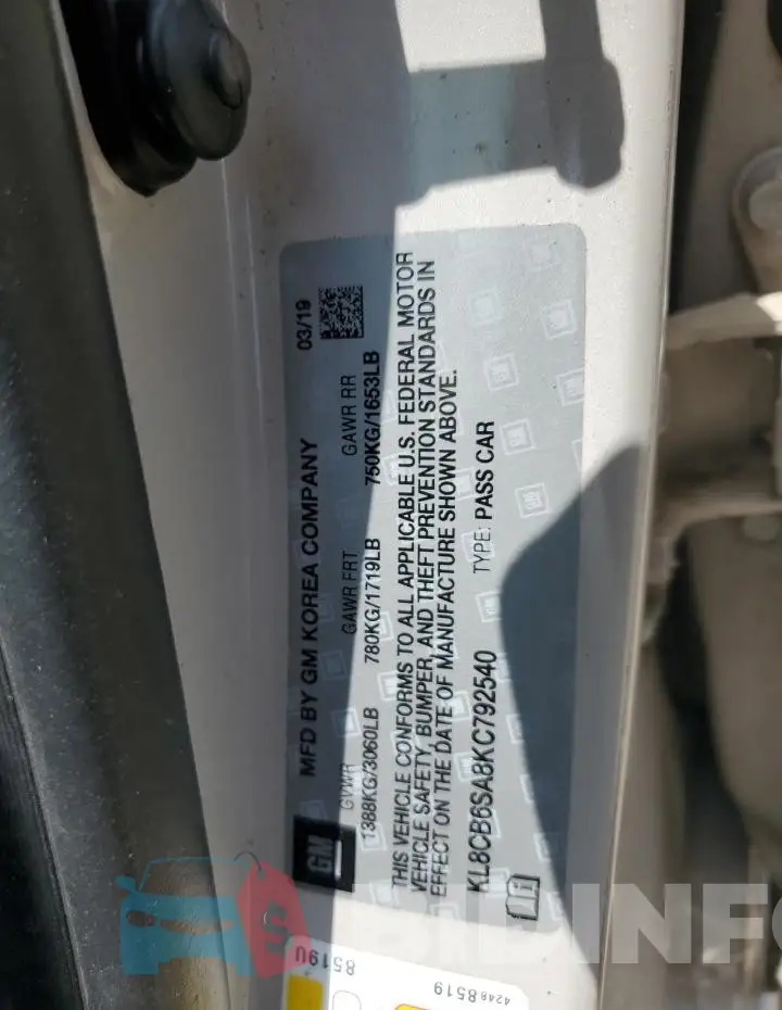 KL8CB6SA8KC792540 Photo# 12
