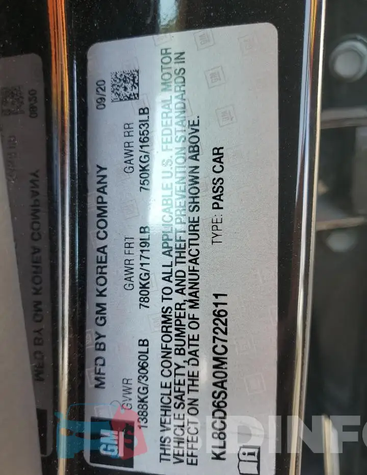 KL8CD6SA0MC722611 Photo# 12