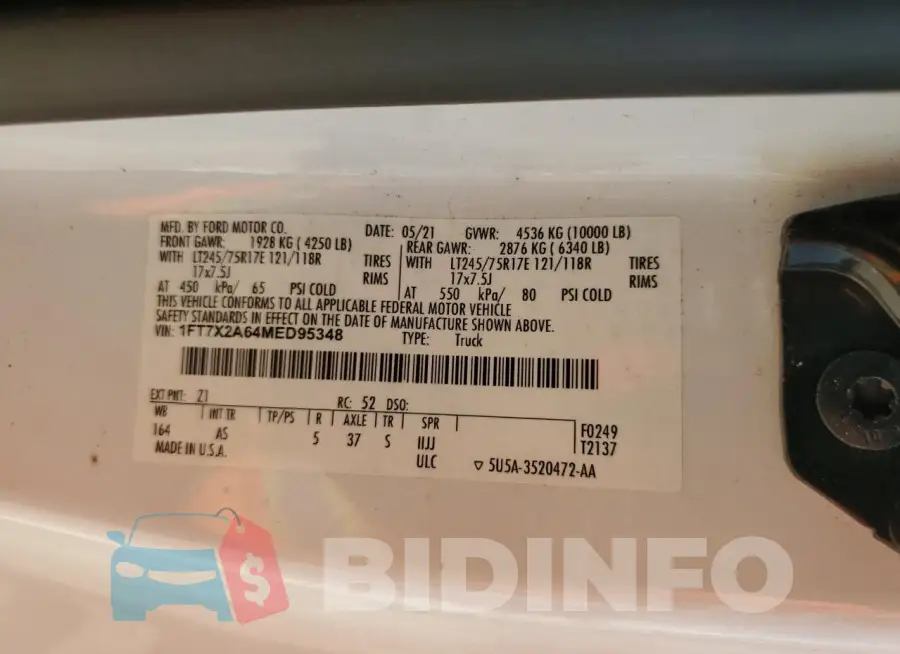 1FT7X2A64MED95348 Photo# 12