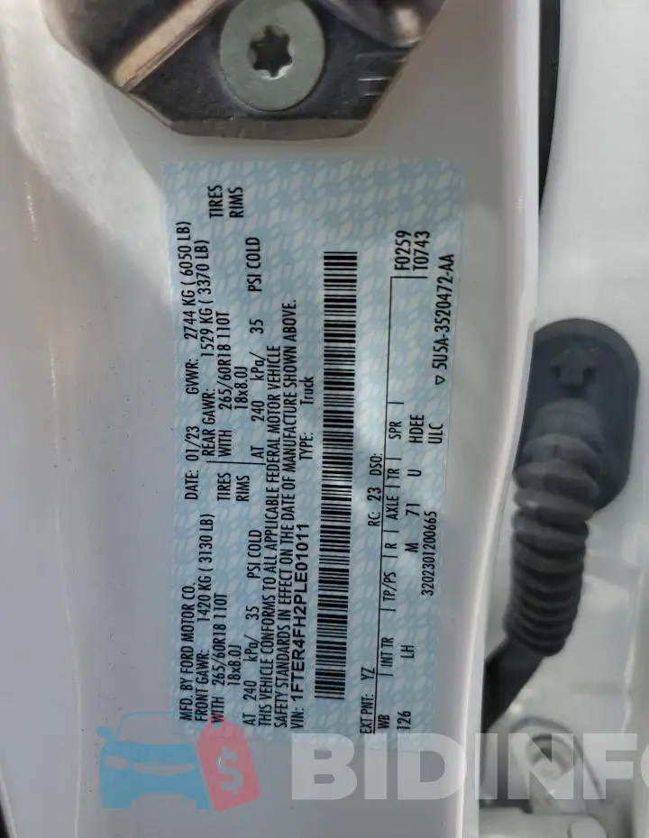 1FTER4FH2PLE01011 Photo# 12