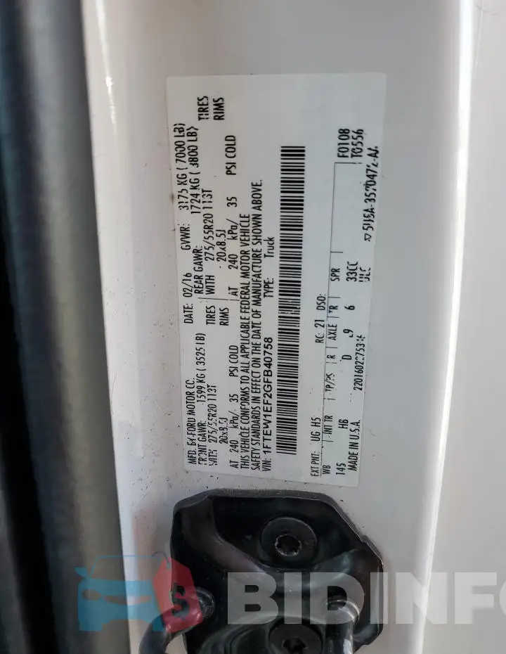 1FTEW1EF2GFB40758 Photo# 12