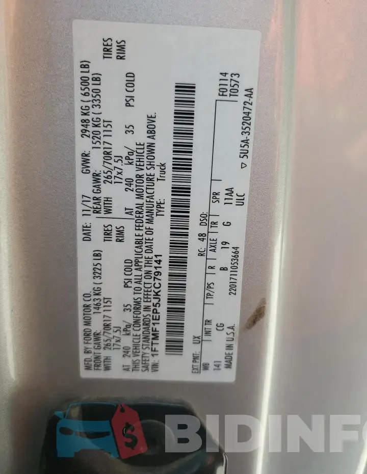 1FTMF1EP5JKC79141 Photo# 12