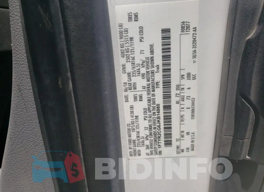 1FTYR2CG6JKB14880 Photo# 14