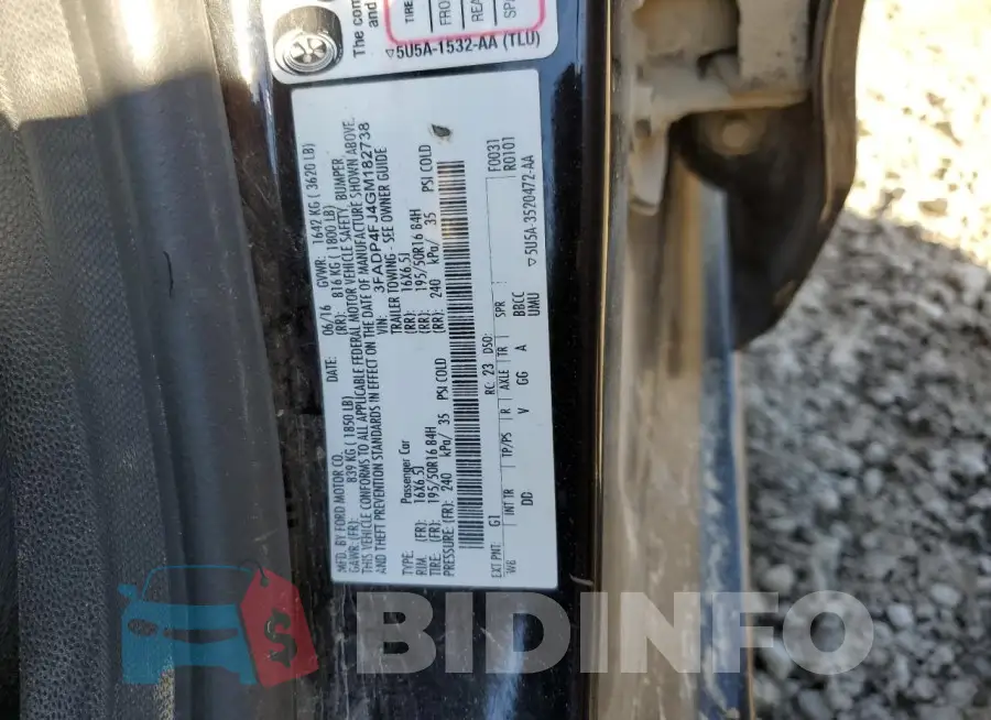 3FADP4FJ4GM182738 Photo# 12