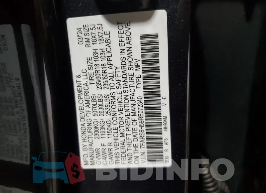 7FARS6H59RE072340 Photo# 14