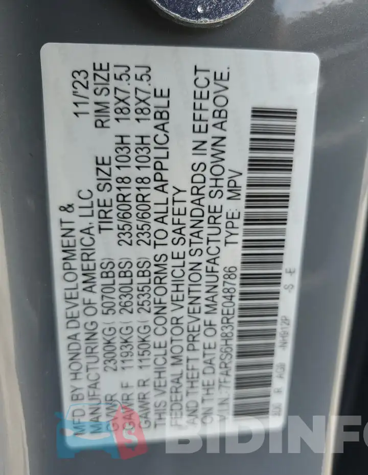 7FARS6H83RE048786 Photo# 13