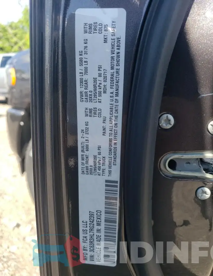 3C63R3HL7RG242397 Photo# 12