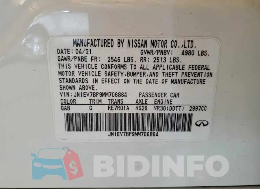 JN1EV7BP9MM706864 Photo# 12