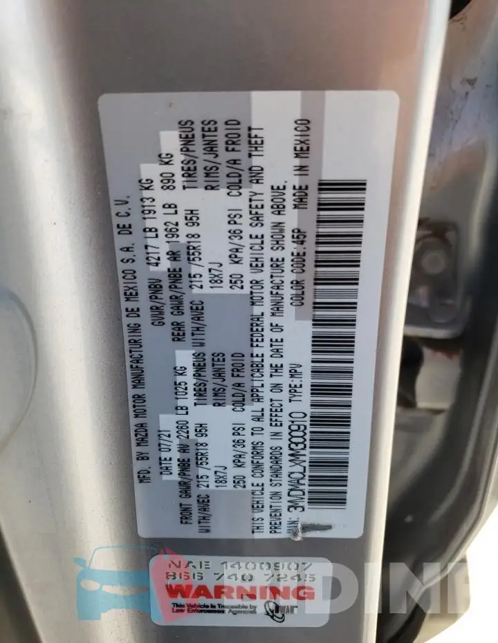 3MVDMACLXMM300910 Photo# 13