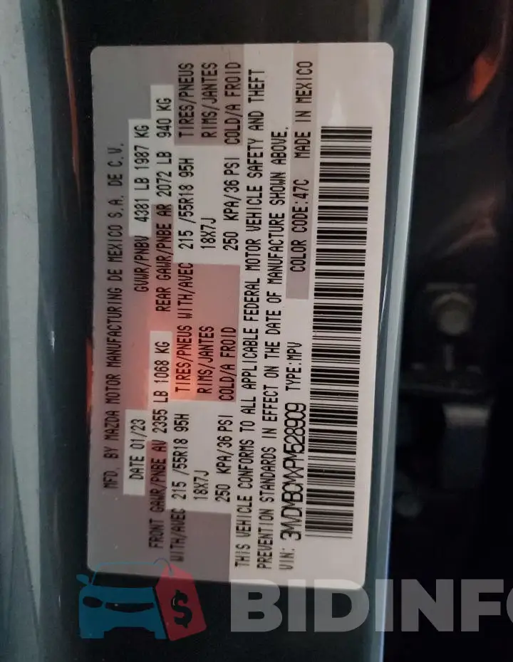 3MVDMBCMXPM528909 Photo# 13