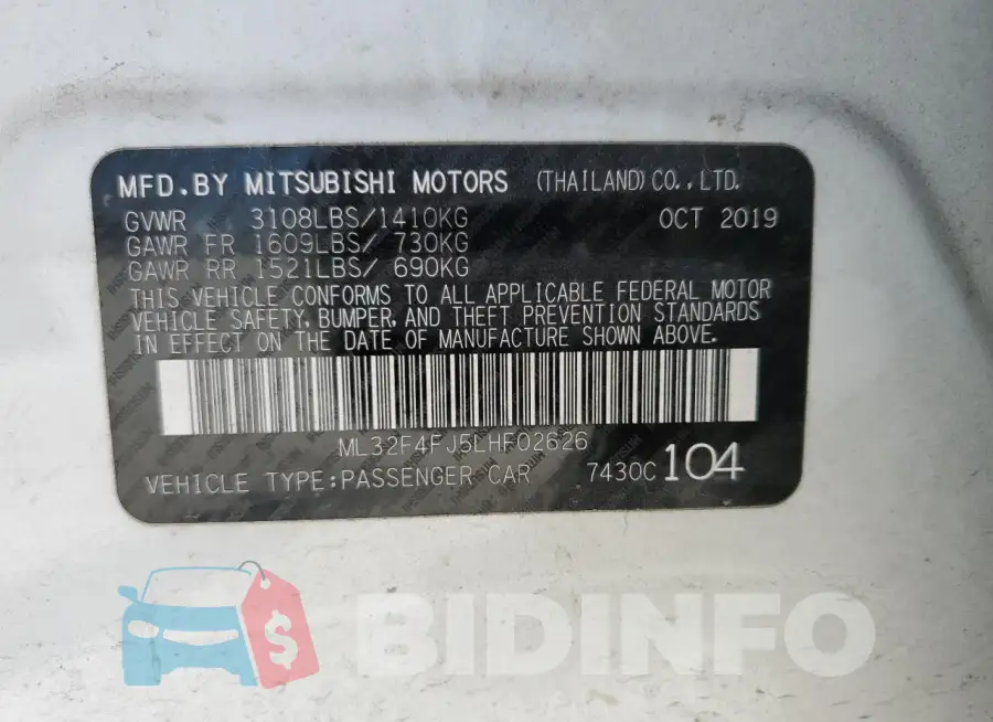 ML32F4FJ5LHF02626 Photo# 12