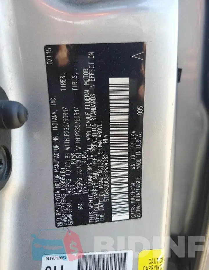 5TDKK3DC9FS634082 Photo# 14