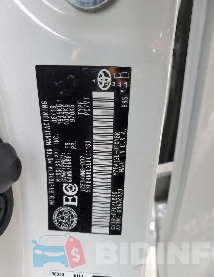 5YFB4RBE3LP011160 Photo# 12