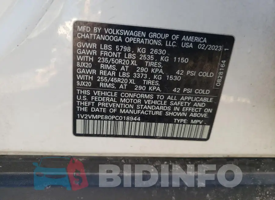 1V2VMPE80PC018944 Photo# 14
