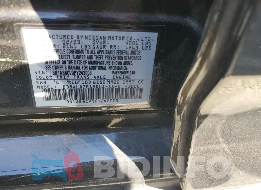 3N1AB8CV9PY242003 Photo# 12