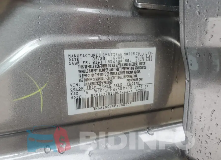 3N1AB8CVXPY280999 Photo# 12